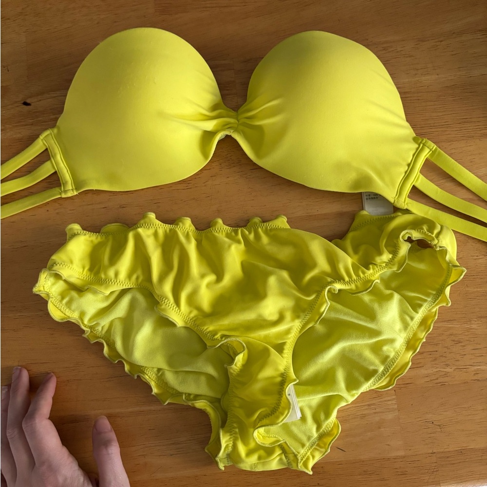 Vibrant Yellow Bikini Set